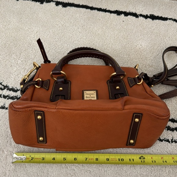 Dooney & Bourke Florentine Leather Stanwich Satchel with Dust Bag - Picture 8 of 9